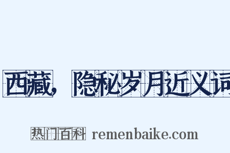 西藏，隐秘岁月近义词是什么意思的图片